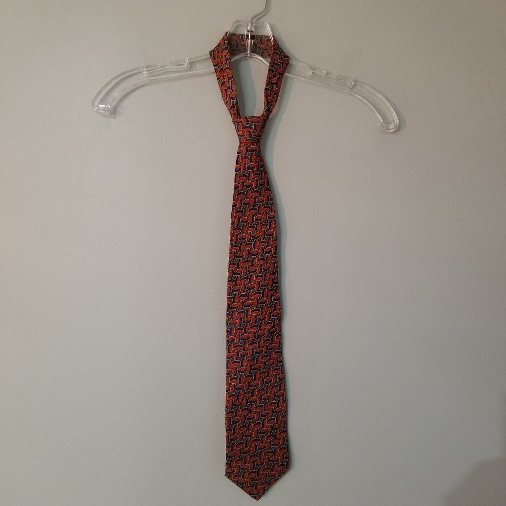Tiffany & Co Football Pattern Silk Necktie-NWOT